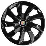 Cumpara ieftin Set 4 Capace Roti 17 inch, Stig Negru Lucios, Compatibil cu Alfa Romeo