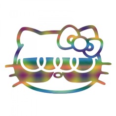 Sticker Audi Hello Kitty