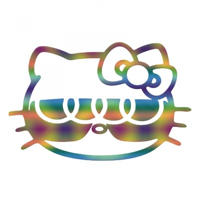 Sticker Auto , zAudi Hello Kitty, , Autocolant Personalizat cu Design Dragut si Jucaus foto
