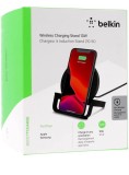 Belkin 10w Wireless Charging Stand + Psu &amp; Micro Usb Cable Black
