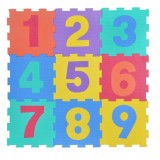 Covoras tip puzzle pentru podea cu cifre, suprafata 0.86 m patrati, multicolor, 9 buc, Oem
