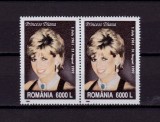 RO 1999 ,LP 1498 &quot;Diana- Printesa de Wales &quot; ,serie pereche H ,MNH, Nestampilat