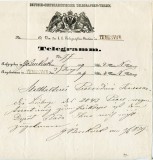 1859 , TELEGRAMM , DEUTSCE-OESTERREICHISCHER TELEGRAPHEN-VEREIN , TEMESVAR 3 IUNIE 1859, Stampilat