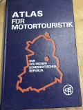 TRM3 Atlas fur Motortouristik der DDR Harta Rutiera Germania de Est Tourist Verlag Coperta Cartonata, Colectie Epoca Comunista