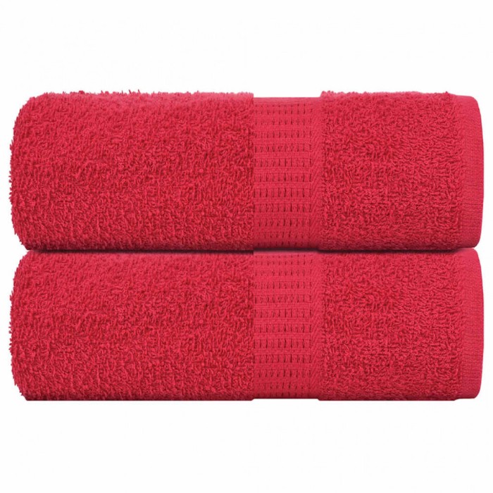 vidaXL Prosoape de baie 2 buc. FROGN Roșu 30x30 cm 100% bumbac