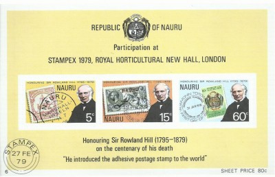 TSV* - COLITA 1979 REPUBLICA NAURU MICHEL 194 MNH/** LUX foto