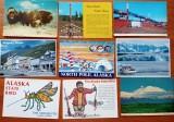 ''CARTI-POSTALE-ilustrate-Necirculate''-din tari exotice- ''ALASCA-U.S.A''-18 C,P-Toate dif.-Vezi-Scan