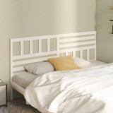 Tăblie de pat, alb, 186x4x100 cm, lemn masiv de pin, vidaXL