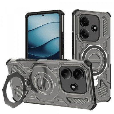 Husa pentru Xiaomi Redmi Note 14 5G, Techsuit, Carbon Shield Pro, Neagra Deschisa foto