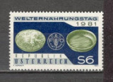 Austria.1981 Ziua mondiala a alimentatiei MA.946