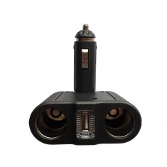 Adaptor Splitter Bricheta Auto , 2 Prize , 1 USB , Premium Quality