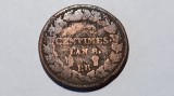 MONEDA FRANTA 5 CENTIMES L&#039;AN 8 BB (1799) - PRIMII ANI DUPA REVOLUTIA FRANCEZA, Europa