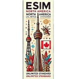 eSIM North America, Unlimited Standard, 30 Days