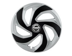 Set 4 capace roti Rex Gri-Negru R14 pentru gama auto Nissan