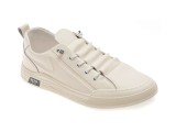 Cumpara ieftin Pantofi sport BITE THE BULLET albi, T8507, din piele naturala