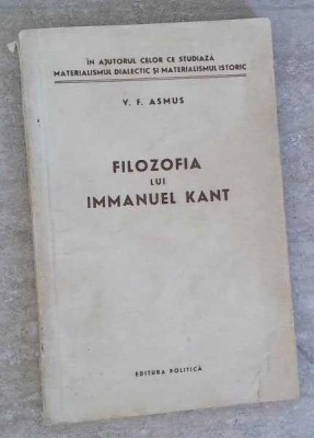 FILOZOFIA LUI IMMANUEL KANT-V.F. ASMUS-258743 foto