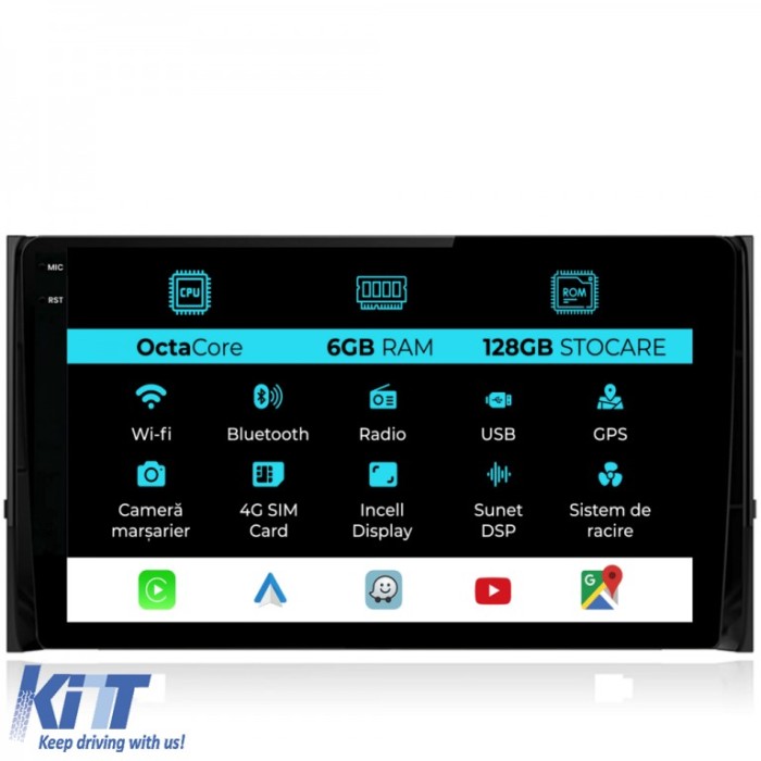 Navigatie Dedicata Skoda Kodiaq (2016-2024), Incell 10Inch, 6Gb Ram, 128Gb Stocare, Carplay Performance AutoTuning