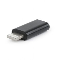 ADAPTOR GEMBIRD, pt. smartphone, Lightning (T) la USB Type-C (M), negru, &amp;quot;A-USB-CF8PM-01&amp;quot; (timbru verde 0.08 lei) foto