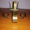 Suport lumanare vintage alama cupru Ystad Metall Suedia 12 cm inaltime