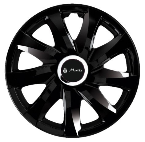 Set 4 Capace Roti pentru Matiz, model Drift Black, R14, MATIZ