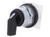 Comutator rotativ negru 30mm 2 poziții