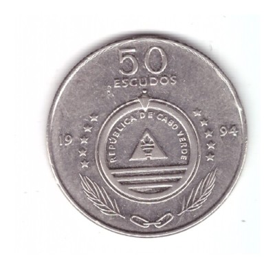 Moneda Capul Verde 50 escudos 1994 Macelina, stare foarte buna, curata foto