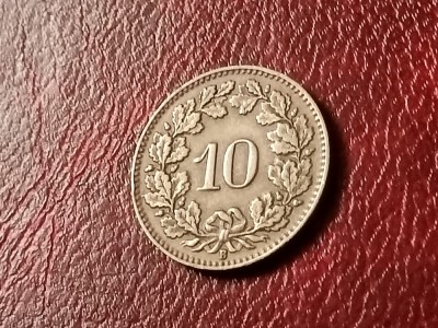 10 rappen 1940, stare EF+ / aUNC [poze] . Discount conform descriere [10 - 20 %. Vezi descrierea.]. foto