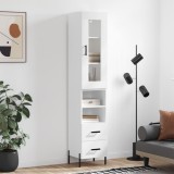 vidaXL Dulap &icirc;nalt, alb, 34,5x34x180 cm, lemn prelucrat