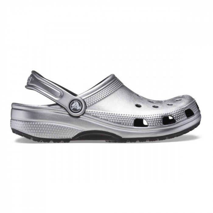 Saboti Crocs Classic Metallic Clog Gri - Metallic Silver