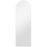 HOMCOM Oglindă de Perete &icirc;n Formă de Arc cu Iluminare LED, Control Tactil și Sticlă Călită, 40x3x120 cm, Transparentă | Aosom Romania