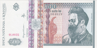 ROMANIA 500 LEI 1992 UNC foto