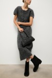 Answear.LAB cizme din piele intoarsa culoarea negru, cu toc plat