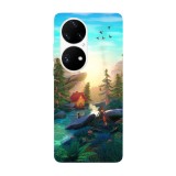 Husa compatibila cu Huawei Nova 8i model Deep into nature, Silicon, TPU, Viceversa, Transparent, Carcasa