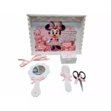 Cumpara ieftin Tavita Turta cu 6 Piese - Minnie si Acadele - TPT63 Alb cu Roz