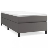 Cumpara ieftin Cadru de pat, gri, 80x200 cm, piele ecologica