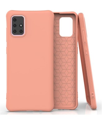 Husa Anti Shock Matt TPU Samsung Galaxy A01, A015 Orange foto