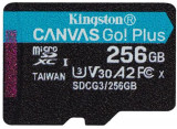 Cumpara ieftin Card de memorie KINGSTON Canvas Go Plus, 256GB, microSDXC, 170R A2 U3 V30