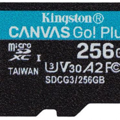 Card de memorie KINGSTON Canvas Go Plus, 256GB, microSDXC, 170R A2 U3 V30