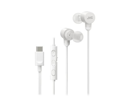 Casti JVC HA-FR29UC-W-U, Cu fir, In-Ear, Microfon, USB-C, Functie Mod Sunet, Husa, alb foto