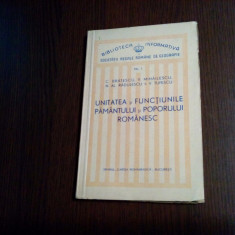 UNITATEA SI FUNCTIUNILE PAMANTULUI SI POPORULUI ROMANESC - C. Bratescu -1942 82p