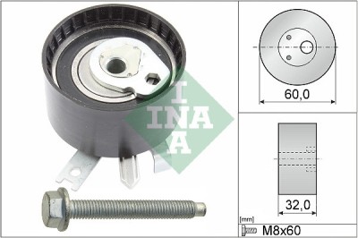 INA 531 0547 10 rola intinzator,curea distributie foto