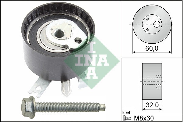 INA 531 0547 10 rola intinzator,curea distributie