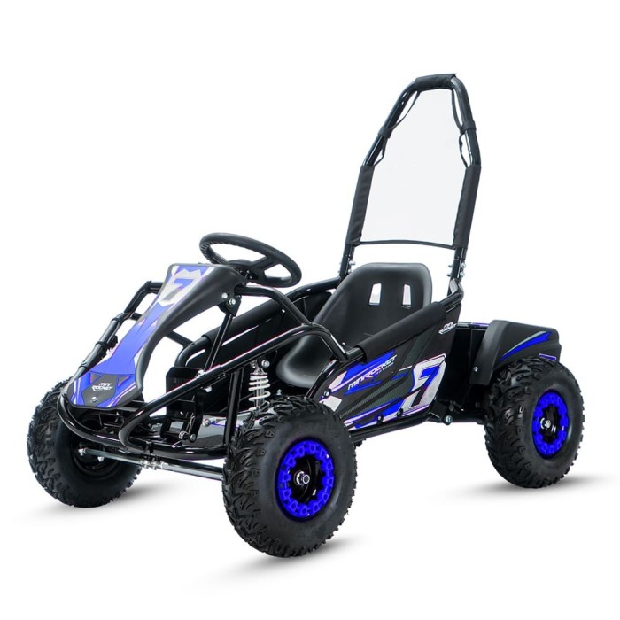 Buggy electric copii Mud Monster 6&amp;quot; 1000W albastru