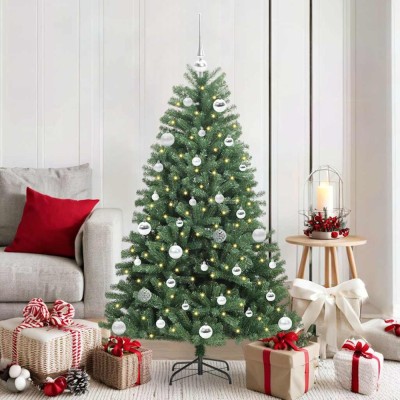 vidaXL Brad de Crăciun artificial cu ramuri articulare Verde 150 cm 3395483 foto