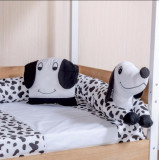 Lenjerie pat Montessori MyKids 6 piese din bumbac 95x195 cm PS116