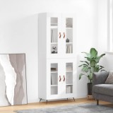 vidaXL Dulap &icirc;nalt, alb, 69,5x34x180 cm, lemn compozit
