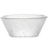 Bol elegant din sticla Pufo Glassy pentru servit salata, fructe, fursecuri, 21 x 11 cm