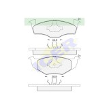 Set placute frana Punte fata Icer Spania, Seat Arosa; Skoda Fabia 192015, Roomster; Vw Fox, Lupo, Polo 192001, Polo, Polo Classic, Polo Caroserie,