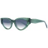 Ochelari de soare dama Ana Hickmann HI9203 P03 56, protectie UV400, Lentile degrade, stil modern, rama maro/auriu