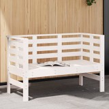 Gossi banca de gradina, alb, 111,5x53x71 cm, lemn masiv de pin